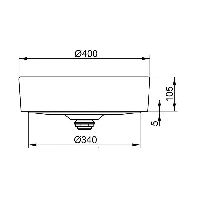 Раковина накладная Keuco Stageline 32880570400 черный