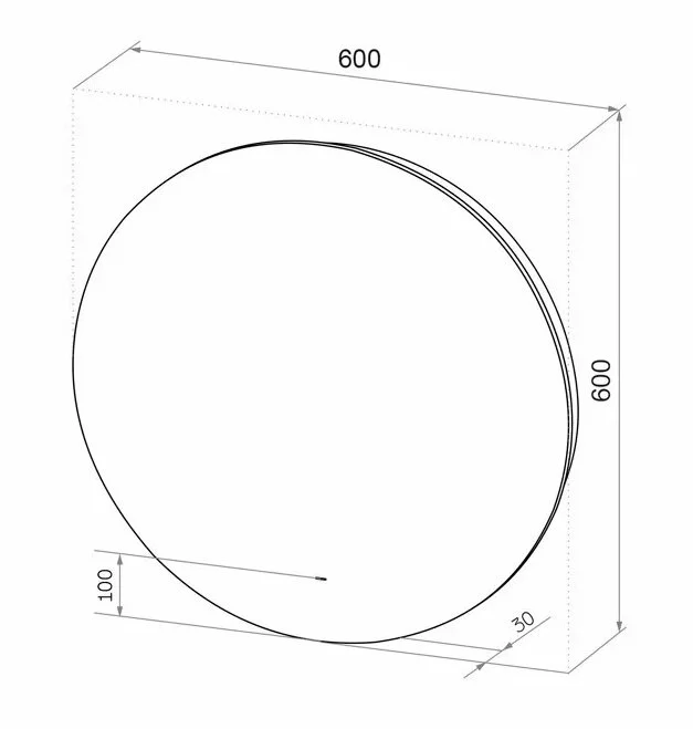 Зеркало Sintesi Deco SIN-SPEC-DECO-60 белый