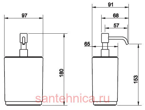 Дозатор для жидкого мыла Gessi Via Manzoni 38815 хром