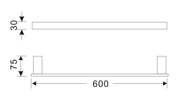 Полотенцедержатель Orans P-7204 черный