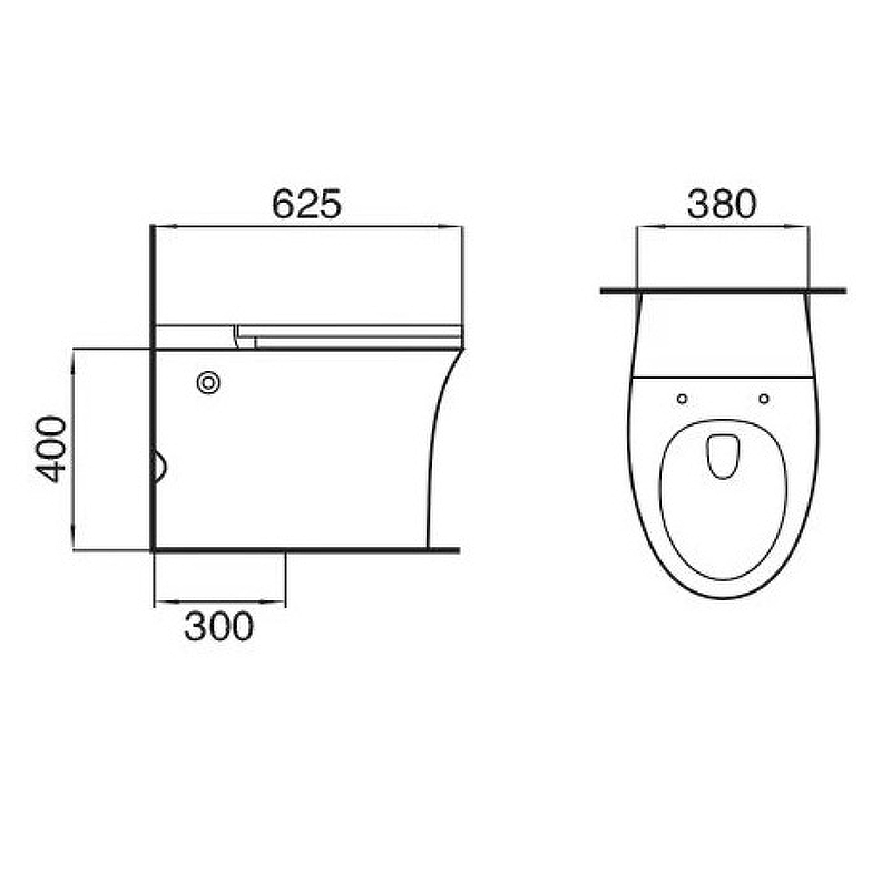 Приставной унитаз Cerutti Spa Nautilus Pulse CT10200 импульсный смыв, сиденье микролифт