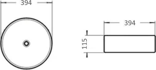 Раковина Comforty 9110MW 00-00002767, белый матовый