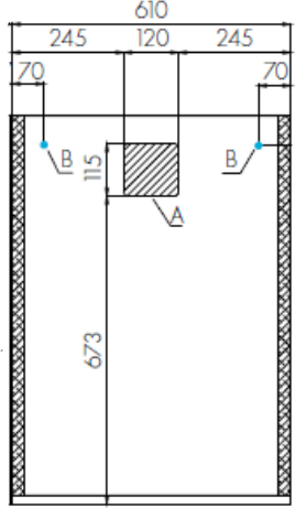 Зеркало Aquaton Терра 61 1A247302TEDY0, дуб кантри