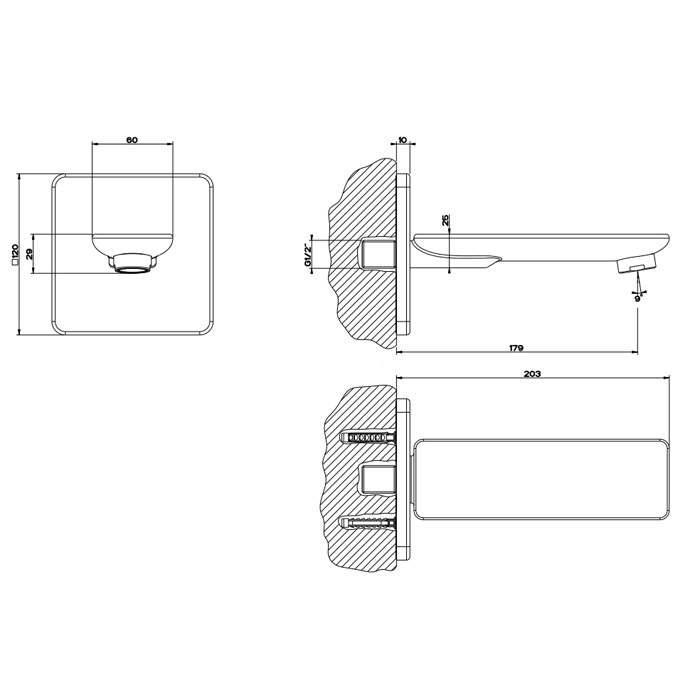 Излив для ванны Gessi iSpa 41103#031, хром