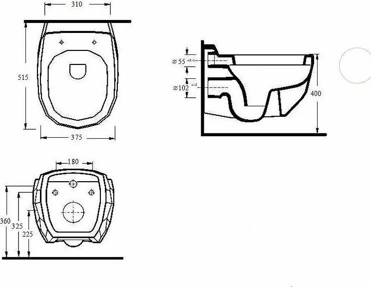 Унитаз подвесной beWash Bekinger 87303606 с сиденьем микролифт, с функцией биде, черный