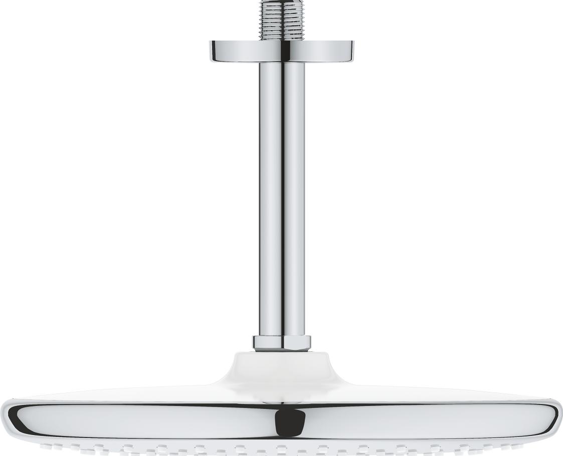 Верхний душ с кронштейном Grohe Tempesta 26669000, хром / белый