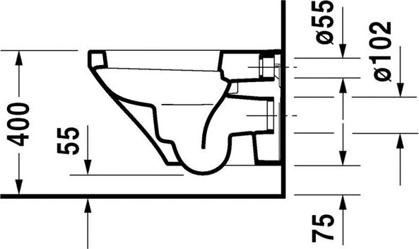 Подвесной унитаз Duravit DuraStyle 45520900A1 с крышкой-сиденьем soft close