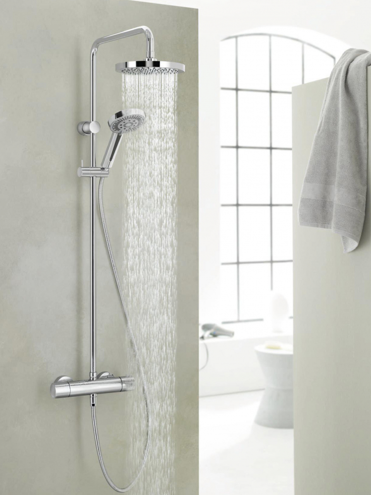 Душевая стойка Kludi Zenta dual shower system 6609505-00