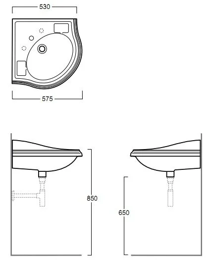 Раковина Simas Arcade AR 884 белый