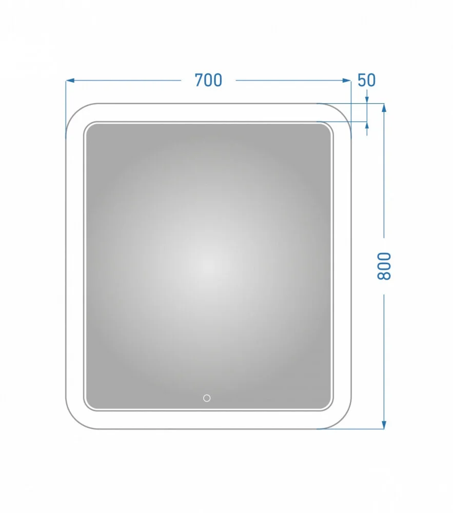 Зеркало для ванной Alavann 70 см zerk_alavann_vanda lux_70