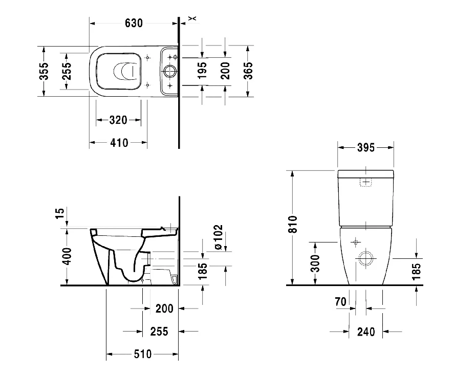 Напольный унитаз Duravit Happy D. 2 2134090000