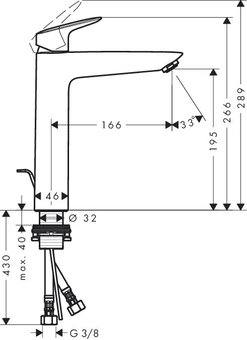 Смеситель для ванны с душем Hansgrohe Logis 71090000/13123000 хром