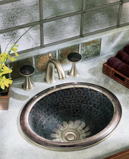 Раковина Kohler Vintage Serpentine Bronze K-14234-SP-G9 черный