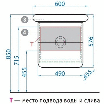 Тумба под раковину Aqwella Alicante 50 Alic.01.05/Gray дуб седой