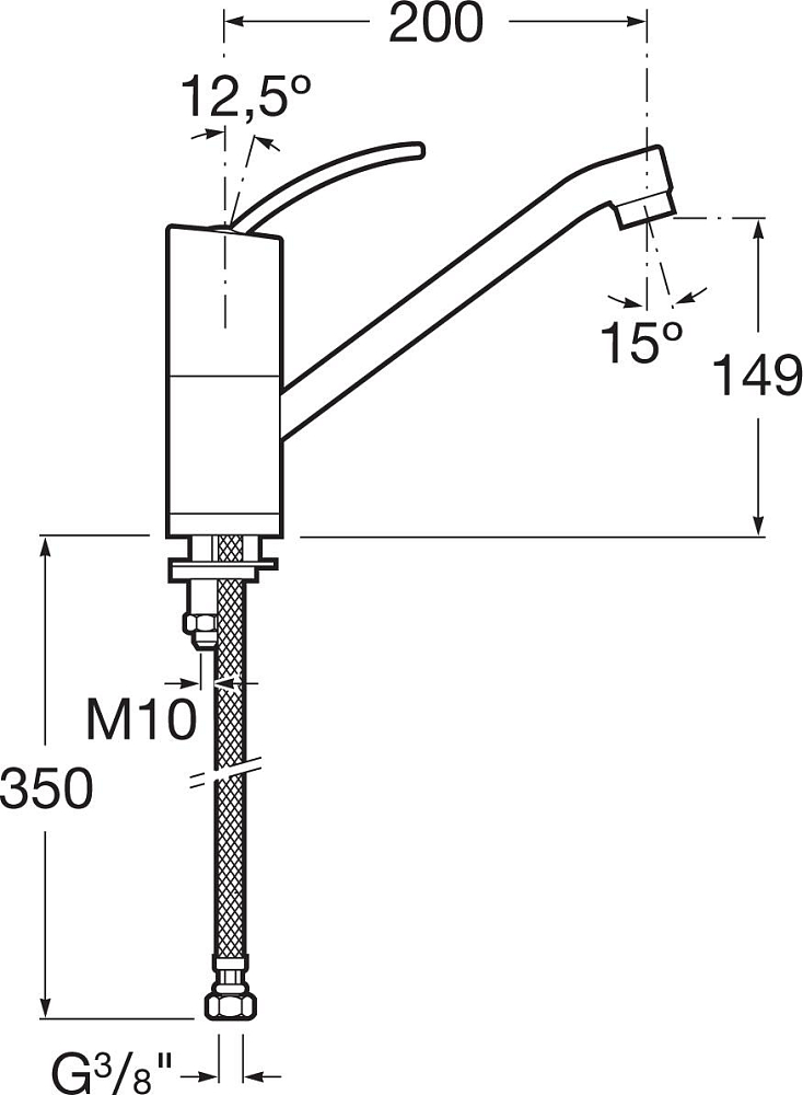 Смеситель Roca Moai 5A8146C00 для кухонной мойки