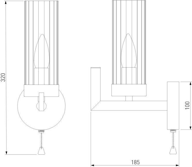 Бра Eurosvet Arganie 60133/6 серебро