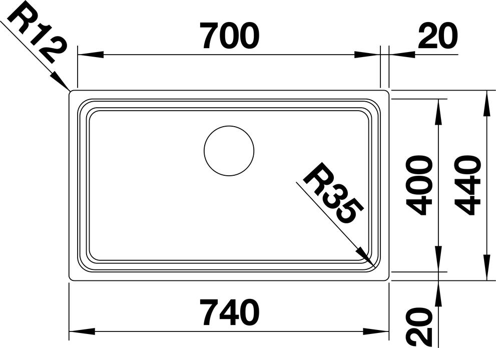 Кухонная мойка Blanco Etagon 700-U 524270