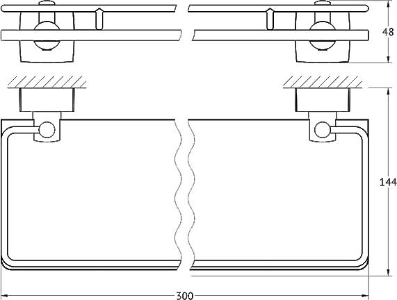 Полка FBS Esperado ESP 013 30 см