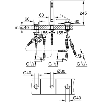 Смеситель для душа Grohe Plus 23845003