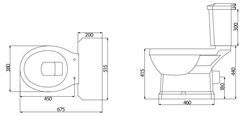 Напольный унитаз BelBagno Trevi BB135CP