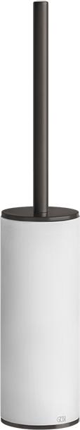 Ёршик для унитаза Gessi 316 54743#707, brushed black metal PVD / белый