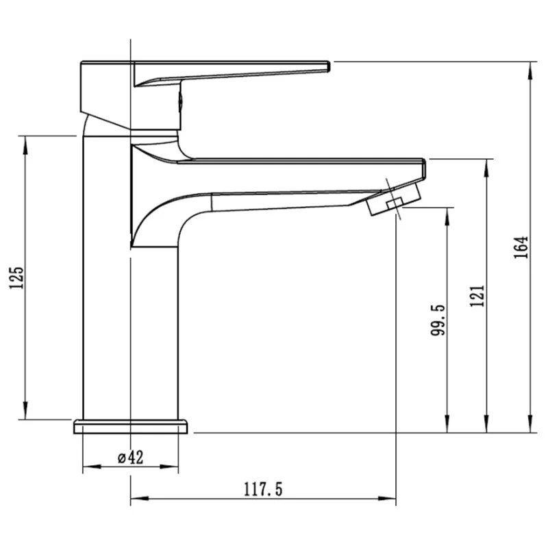 Смеситель для раковины Esko Budapest BT26M хром