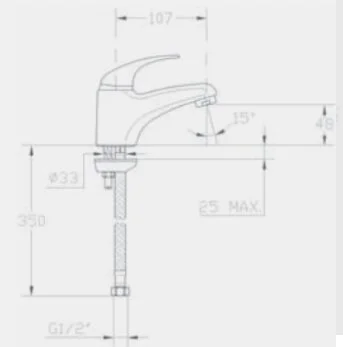 Смеситель для раковины Mofem Junior 150-0021-02 хром