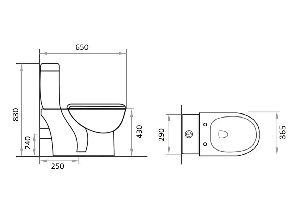 Напольный унитаз Orange, крышка микролифт, белый, C03-000w