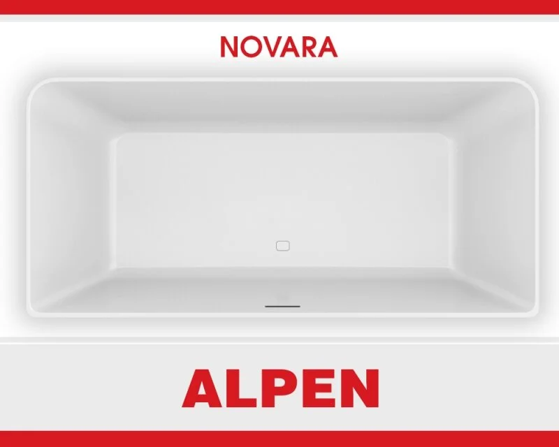 Ванна из искуственного камня Alpen Novara NOV-170M белый