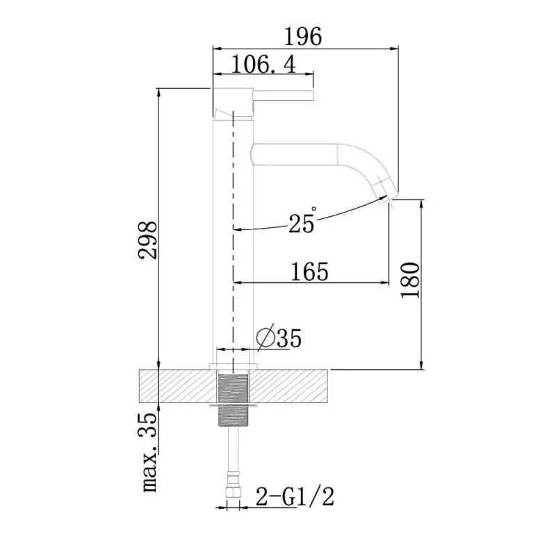 Смеситель Agger Zest A0712144 для раковины, черный матовый