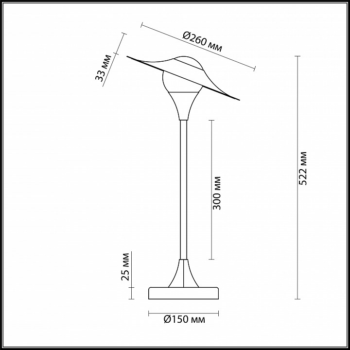 Настольная лампа декоративная Odeon Light Barolo 4155/7TL