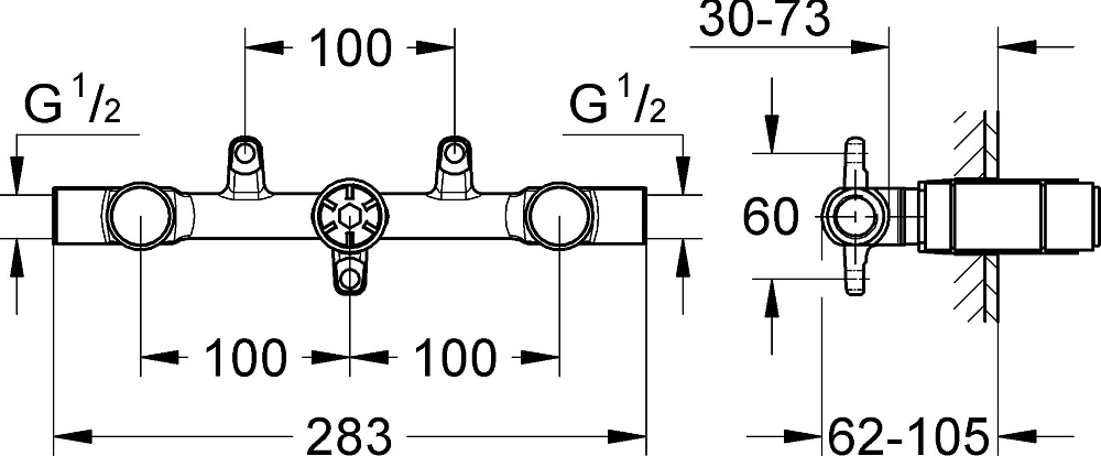 Скрытая часть Grohe Allure 32706000