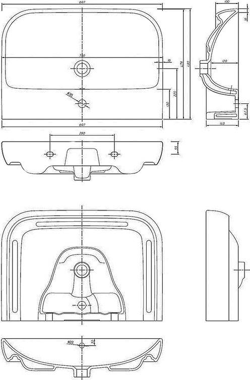 Раковина IFO Grandy RP210700100