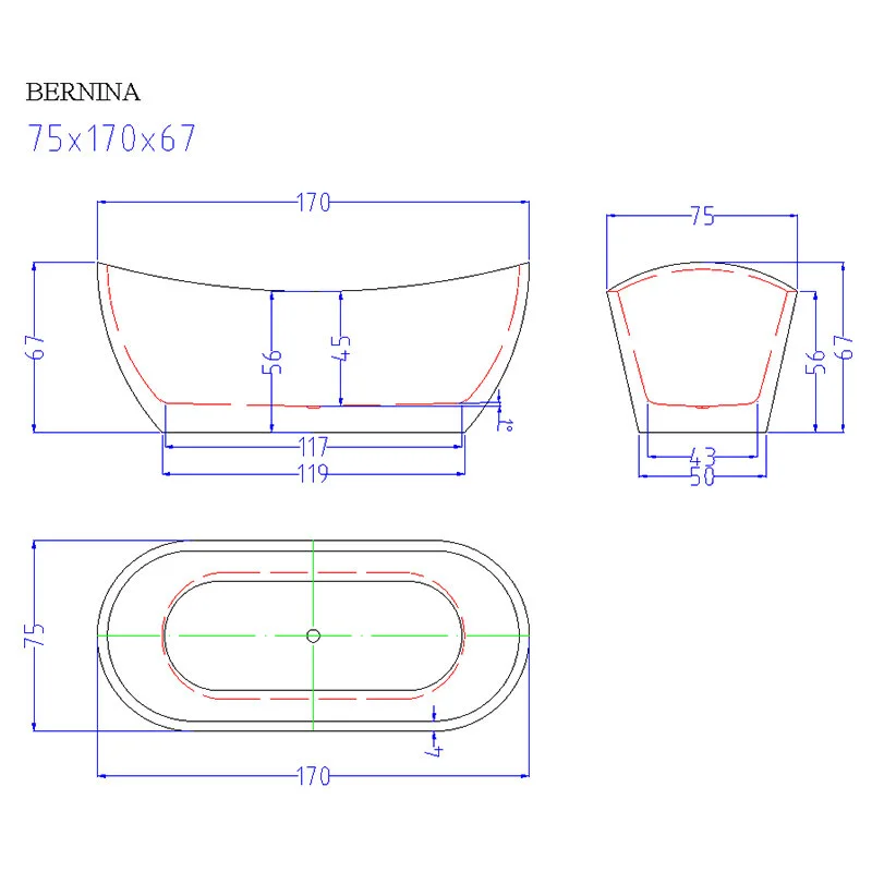 Акриловая ванна Cerutti Spa CT9209 белый