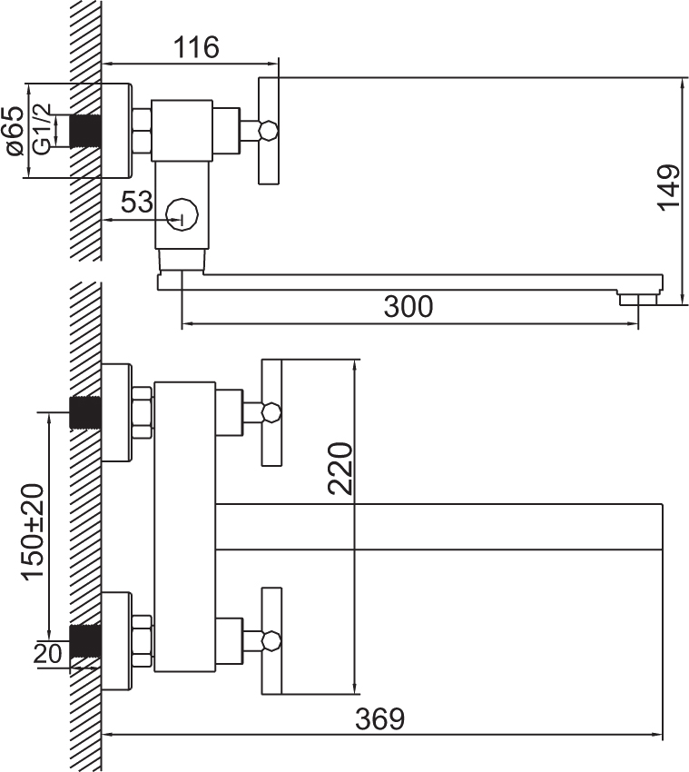 Смеситель универсальный Iddis Natal 37102T7T12K, хром