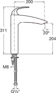 Смеситель для кухни Roca M2 5A8668C00