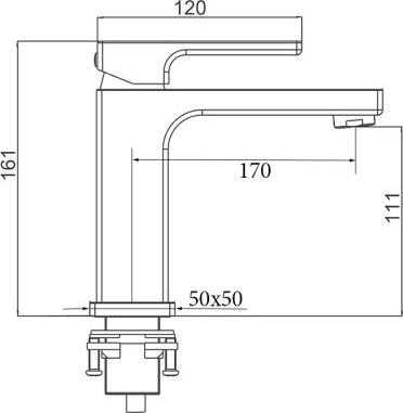 Смеситель для раковины Gappo G17-6 G1017-6