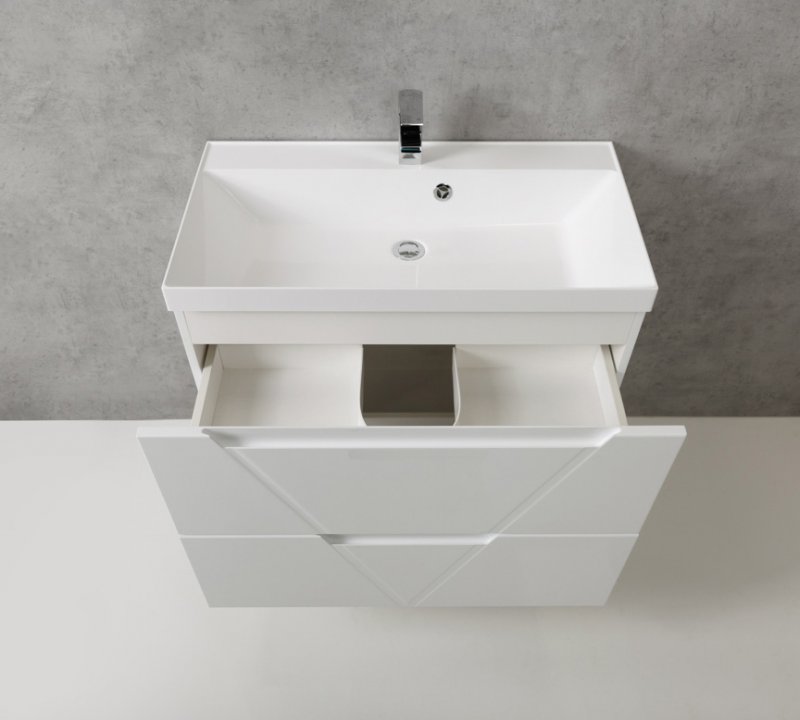 Тумба для комплекта BelBagno VITTORIA-900-2C-SO-BL bianco lucido