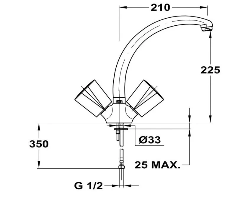 Смеситель для кухни Mofem Metal Plus 140-0003-12 серый