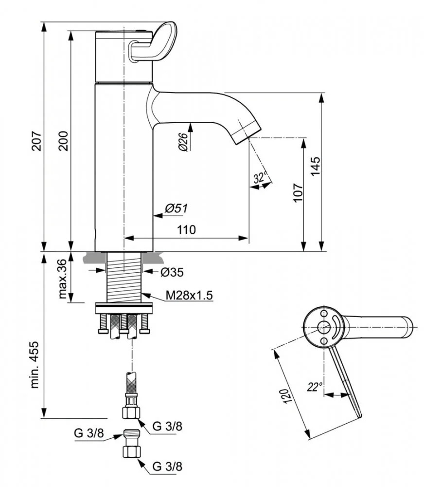 Смеситель для раковины Ideal Standard Ceraplus A6692AA хром