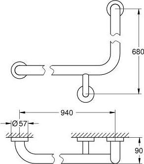 Поручень для ванны Grohe Essentials 40797001