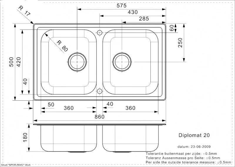 Кухонная мойка Reginox Diplomat 41169 хром