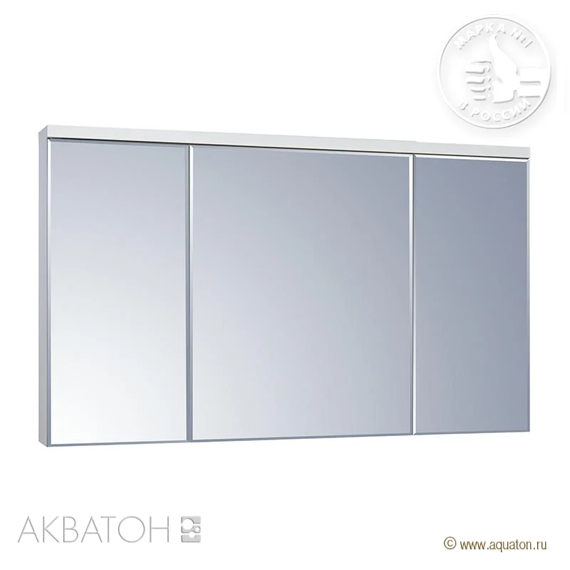 Зеркальный шкаф Aquaton Брук 1A200802BC010 белый