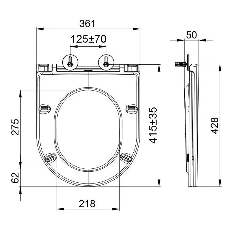 Инсталляция Lemark Peneda Expert с безободковым унитазом Glazer 100123433 Торнадо, сиденье микролифт, клавиша Bit, хром матовый