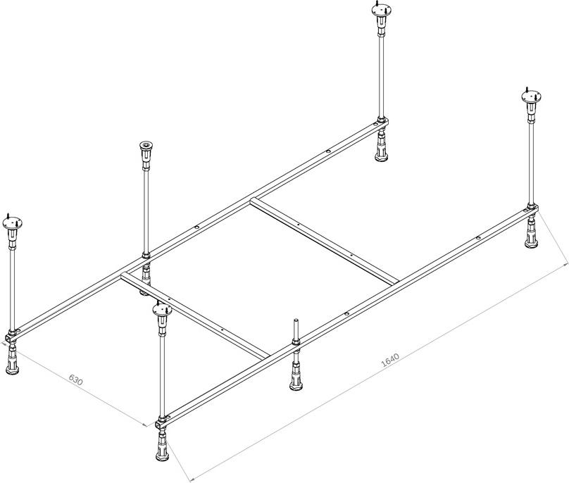 Каркас для ванны AM.PM Func 170x75 W84A-170-075W-R