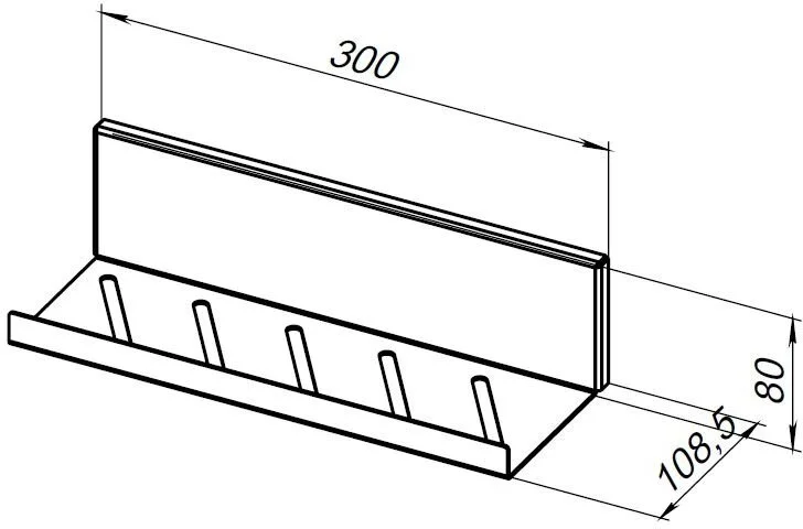 Полка Aquanet Магнум 302236 белый