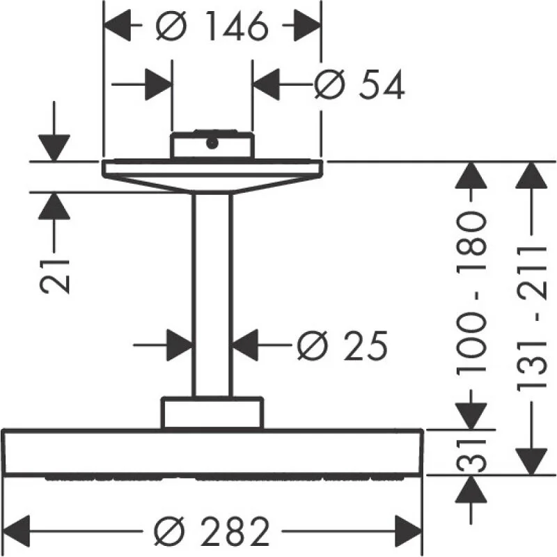 Душ верхний Axor One 48494700 белый