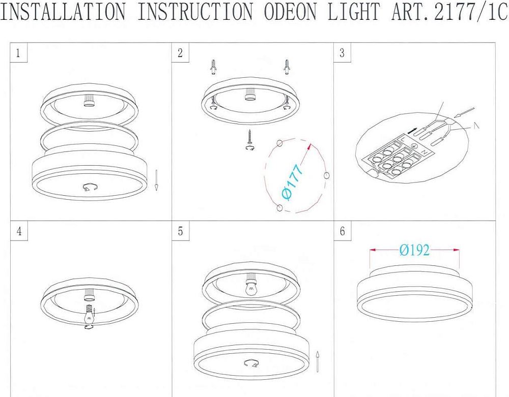 Настенный светильник Odeon Light Yun 2177/1C