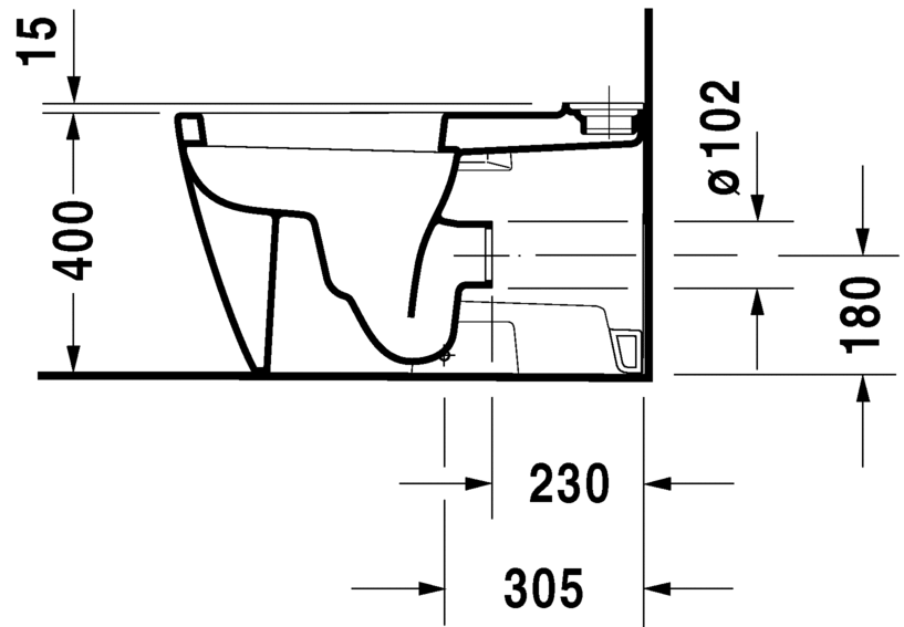 Напольный унитаз Duravit Starck 2 21290900001 с бачком 0933000005