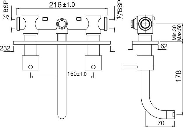 Смеситель для раковины Jaquar Florentine FLR-CHR-5433N, хром